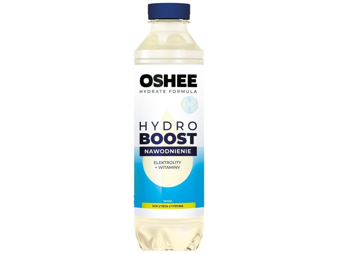 Izotoninis gėrimas OSHEE HydroBoost citrinų skonio 0,555 l Izotoninis gėrimas OSHEE HydroBoost citrinų skonio 0,555 l