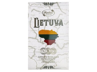 Juodasis šokoladas su braškėmis Lietuva 90 g Juodasis šokoladas su braškėmis Lietuva 90 g