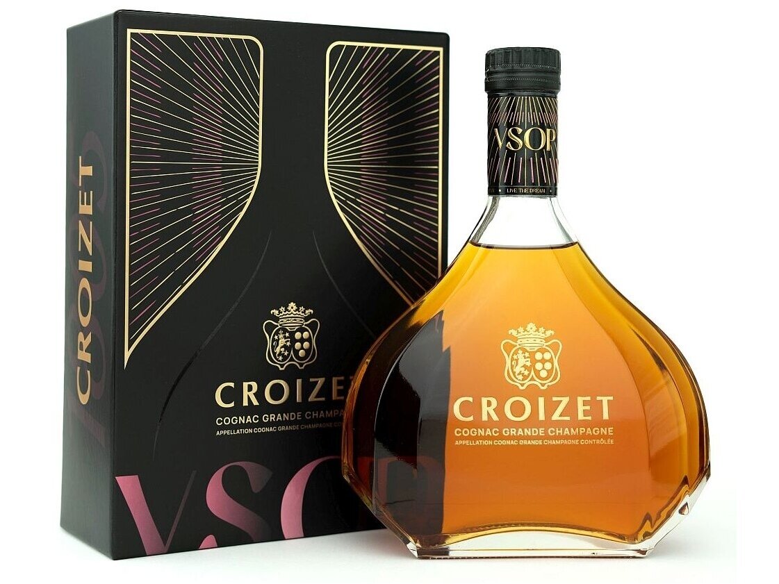 Konjakas Croizet Grand Champagne V.S.O.P. su dež. 0,7 l Konjakas Croizet Grand Champagne V.S.O.P. su dež. 0,7 l