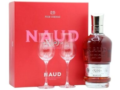 Konjakas Naud X.O. su taurėm 0,7 l
