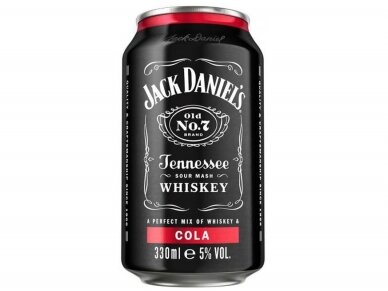 Alkoholinis kokteilis Jack Daniel's & Cola skard. 0,33 l