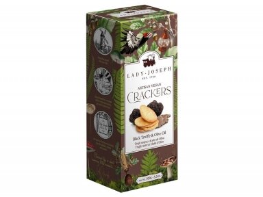 Krekeriai Lady Joseph su juodaisiais trumais 100 g