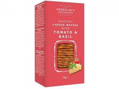 Krekeriai Verduijn’s su sūriu, pomidorais ir baziliku 75 g