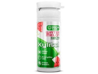 Kramtomoji guma Dental Care Xylitol su ksilitoliu arbūzų skonio 20 vnt Kramtomoji guma Dental Care Xylitol su ksilitoliu arbūzų skonio 20 vnt