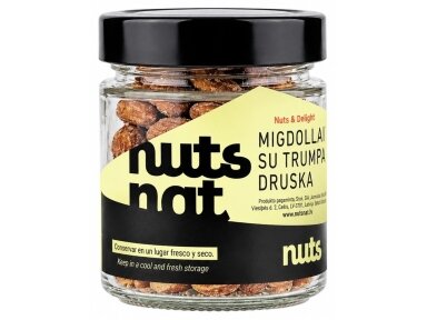 Migdolai skrudinti su trumine druska stiklas 150 g