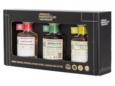 Spiritinių gėrimų rinkinys Pakruojo dvaro 3 x 0,2 l