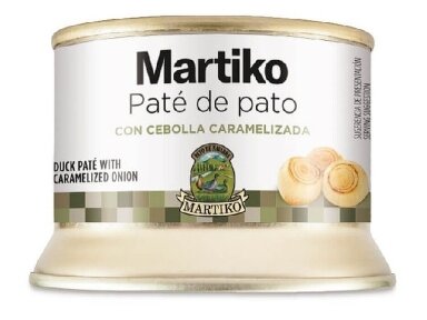 Paštetas antienos su karamelizuotais svogūnais Martiko pate de pato skarda 130 g