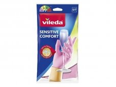Pirštinės Vileda Sensitive Comfort (S)