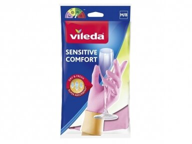 Pirštinės Vileda Sensitive Comfort (M)