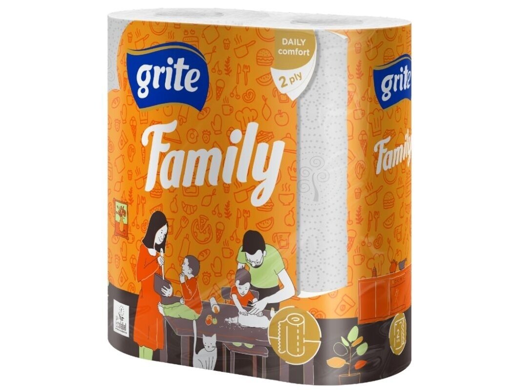 Popieriniai rankšluosčiai Grite Family 2 vnt