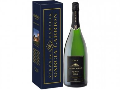 Putojantis vynas Jaume Serra Nature Brut Magnum su dėž. 1,5 l Putojantis vynas Jaume Serra Nature Brut Magnum su dėž. 1,5 l