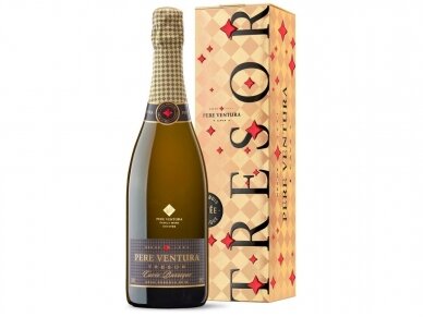 Putojantis vynas Pere Ventura Tresor Cuvee Barrique Cava Brut su dėž. 0,75 l Putojantis vynas Pere Ventura Tresor Cuvee Barrique Cava Brut su dėž. 0,75 l