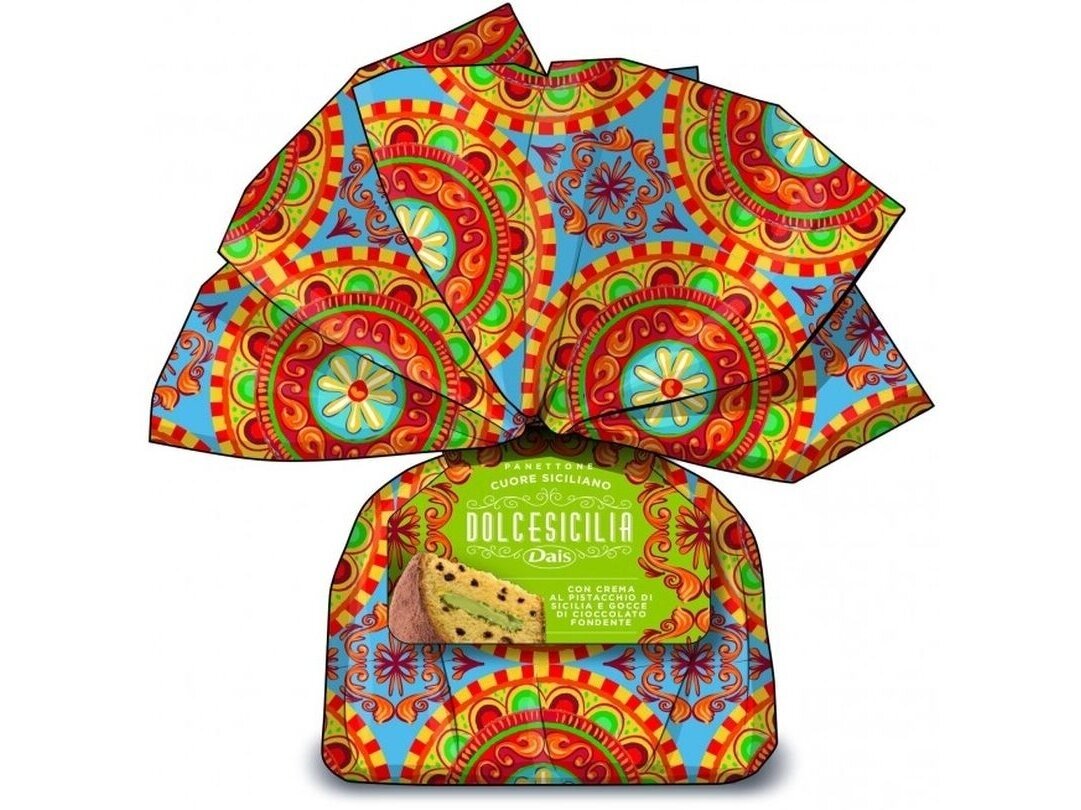 Pyragas Panettone Dais Cuore Siciliano su pistacijų kremu 750 g