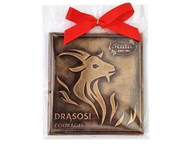 Reljefinis juodasis šokoladas Drąsos! 45 g Reljefinis juodasis šokoladas Drąsos! 45 g