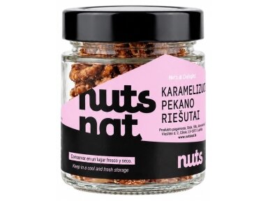 Riešutai Pekano karamelizuoti stiklas 100 g