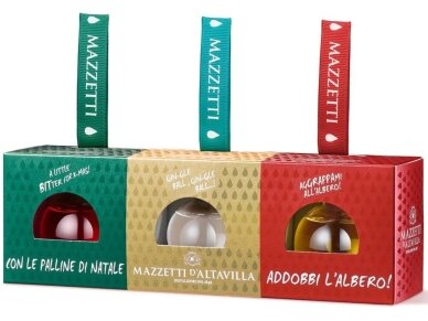 Rinkinys Mazzeti d'Altavill eglutės žaisliukai su dėž. 3 x 0,1 l Rinkinys Mazzeti d'Altavill eglutės žaisliukai su dėž. 3 x 0,1 l