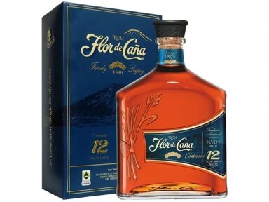 Romas Flor De Cana 12 Y.O. su dėž. 0,7 l