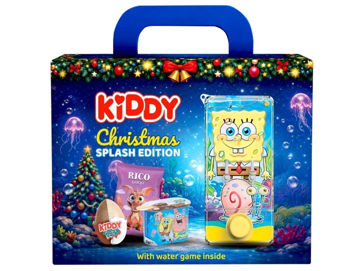 Saldainių dovanėlė Kiddy Christmas Splash edition 330 g Saldainių dovanėlė Kiddy Christmas Splash edition 330 g