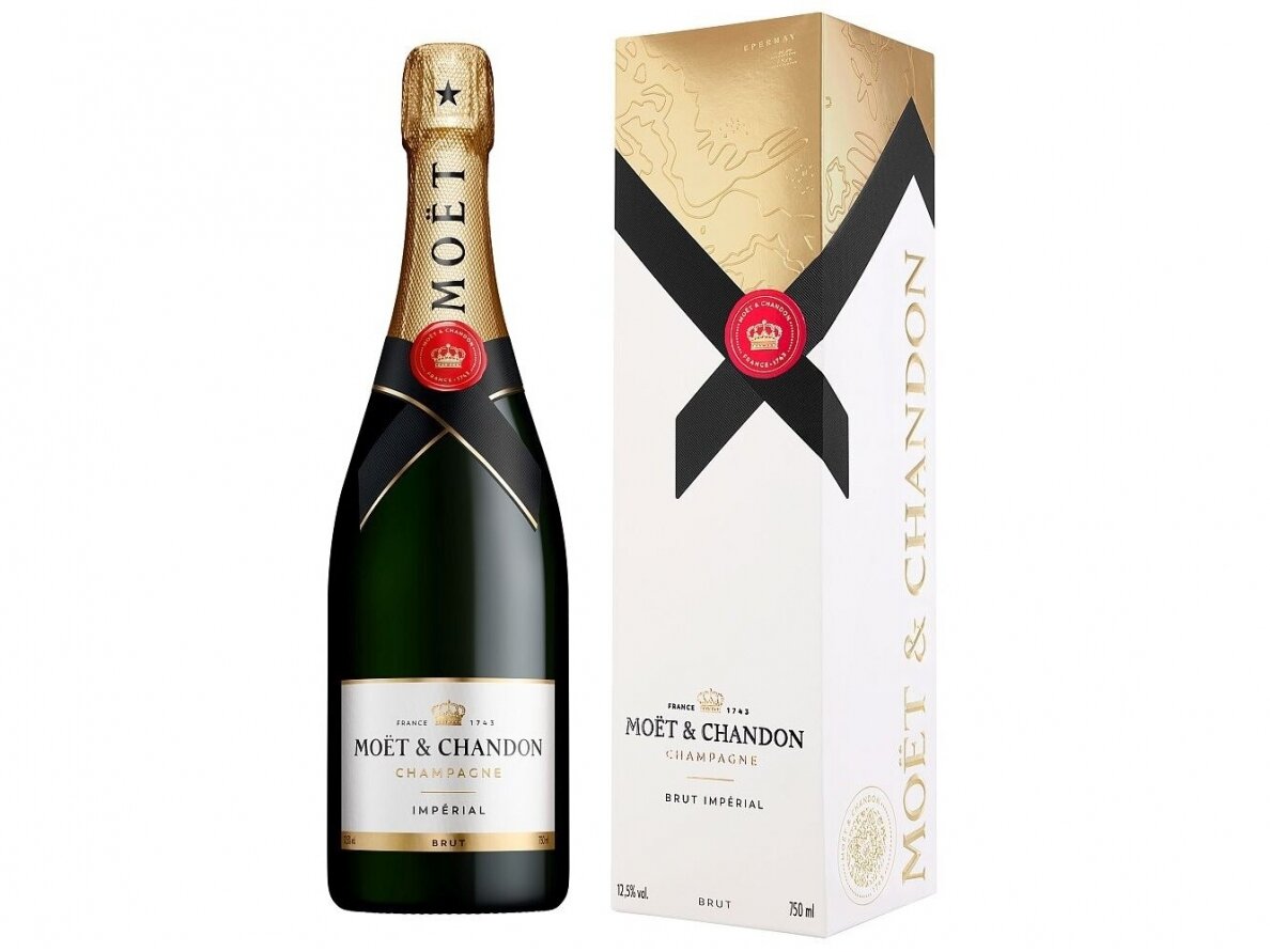 Šampanas Moet Brut Imperial su dėž. 0,75 l Šampanas Moet Brut Imperial su dėž. 0,75 l