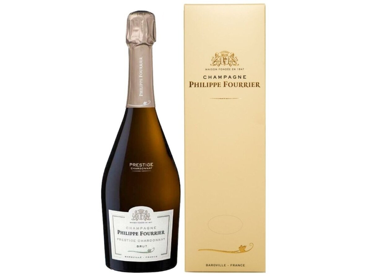 Šampanas Philippe Fourrier Prestige Chardonnay Brut su dėž. 0,75 l Šampanas Philippe Fourrier Prestige Chardonnay Brut su dėž. 0,75 l