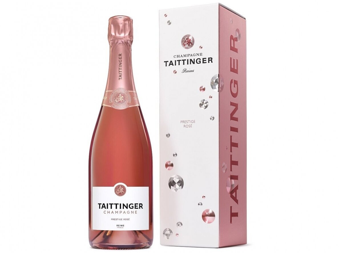 Šampanas Taittinger Prestige Rose Brut su dėž. 0,75 l