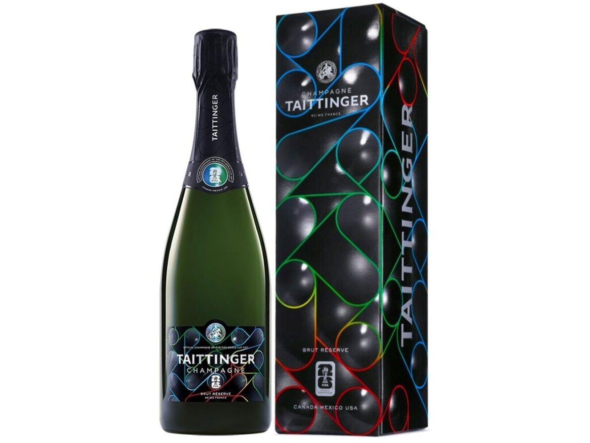 Šampanas Taittinger Reserve Brut Reserve FIFA 2026 su dėž. 0,75 l Šampanas Taittinger Reserve Brut Reserve FIFA 2026 su dėž. 0,75 l