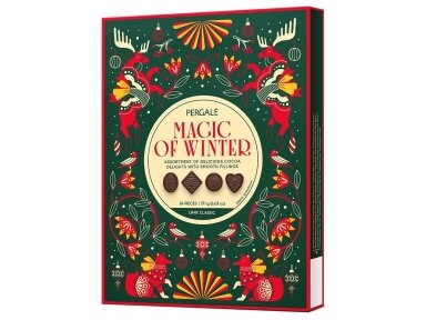 Saldainiai Pergalės Magic Winter Dark Classic 171 g