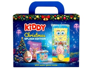 Saldainių dovanėlė Kiddy Christmas Splash edition 330 g Saldainių dovanėlė Kiddy Christmas Splash edition 330 g