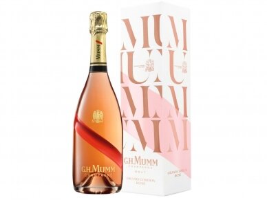Šampanas Mumm Grand Cordon Rose Brut su dėž. 0,75 l