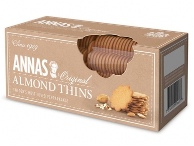 Sausainiai ANNAS imbieriniai migdolų skonio 150 g