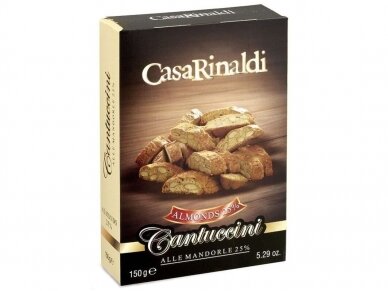 Sausainiai Casa Rinaldi Cantucci su migdolais 150 g Sausainiai Casa Rinaldi Cantucci su migdolais 150 g