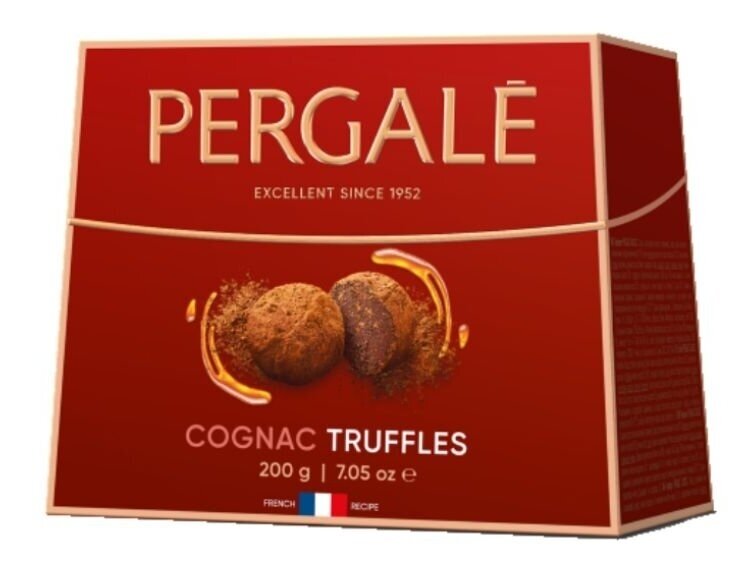 Saldainiai Pergalė Truffles Cognac 200 g Saldainiai Pergalė Truffles Cognac 200 g