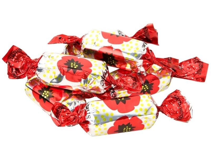 Saldainiai Pergalė Raudonoji aguona 1 kg
