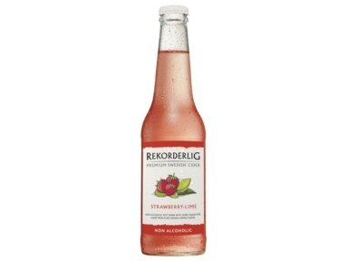 Sidras nealkoholinis Rekorderlig Strawberry Lime 0,33 l