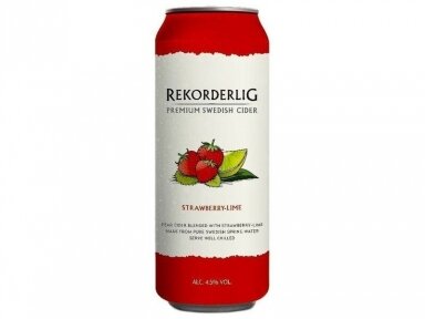 Sidras Rekorderlig Strawberry Lime skard. 0,5 l