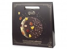 Juodasis šokoladas Rūta su riešutais ir vaisiais Šokoladinis Mėnulis 300 g