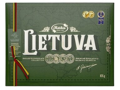 Šokoladinių saldainių kolekcija Lietuva 825 g