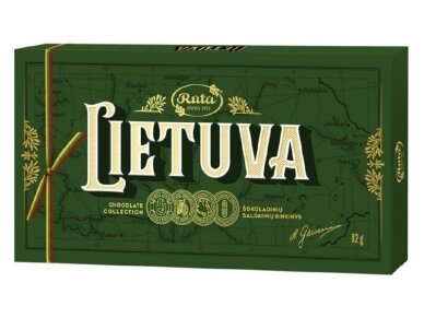 Šokoladinių saldainių kolekcija Lietuva 82 g