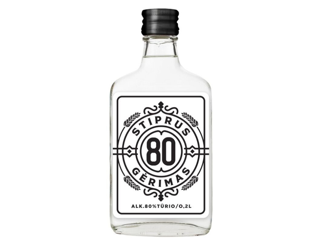 Spiritinis gėrimas Stiprus 80 0,2 l Spiritinis gėrimas Stiprus 80 0,2 l