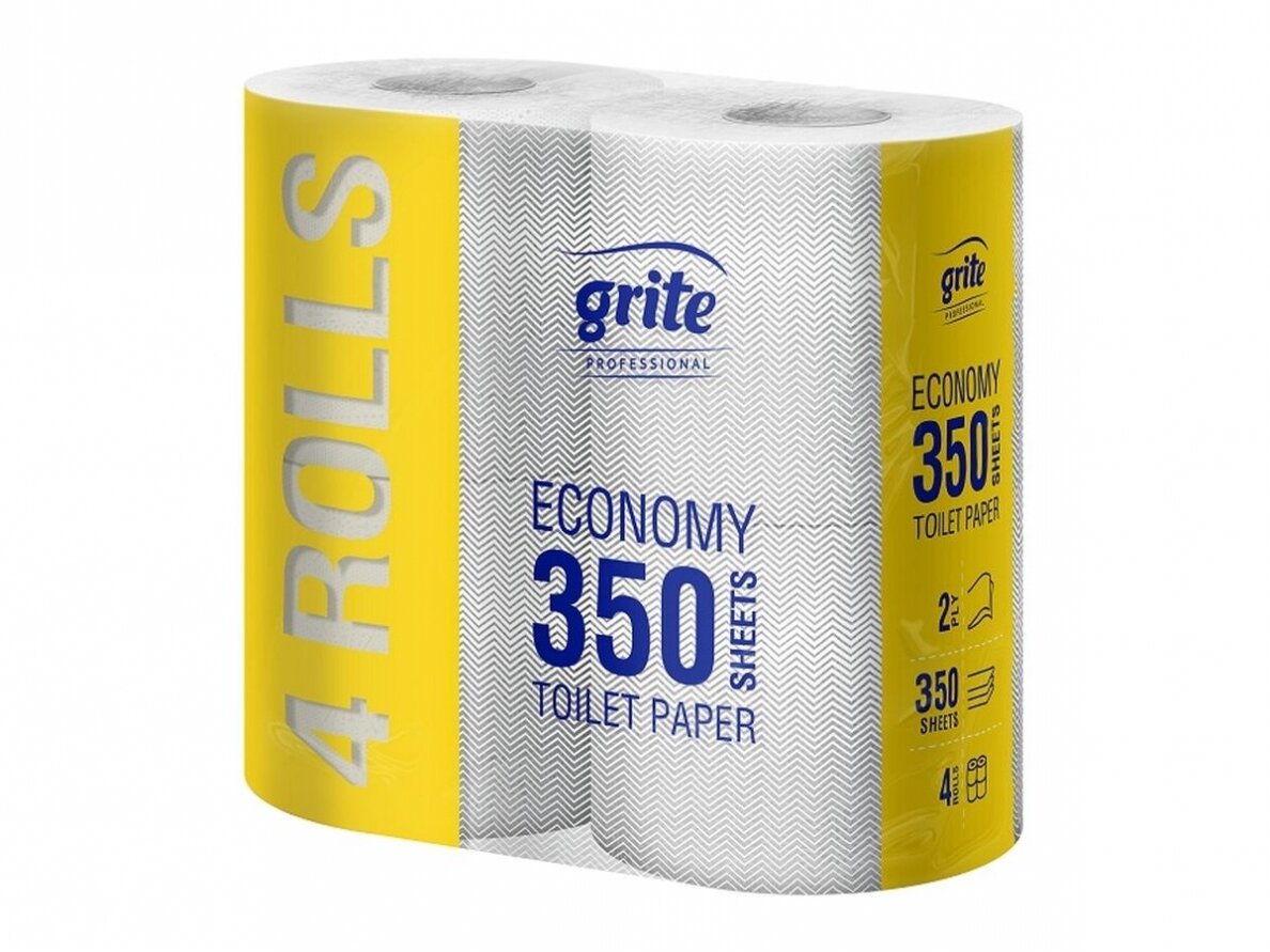 Tualetinis popierius Grite Economy 350 (4 vnt) Tualetinis popierius Grite Economy 350 (4 vnt)