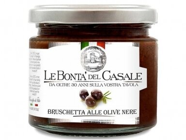 Užtepėlė Le Bonta del Casale Juodų alyvuogių 212 ml