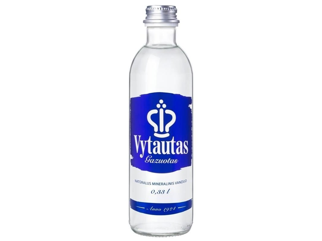 Vanduo Vytautas stikle gaz. 0,33 l