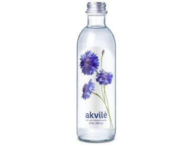 Vanduo Akvilė stikle negaz. 0,33 l