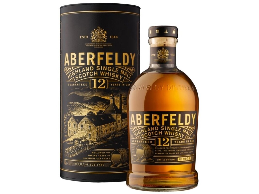 Viskis Aberfeldy 12 YO su dėž. 0,7 l Viskis Aberfeldy 12 YO su dėž. 0,7 l