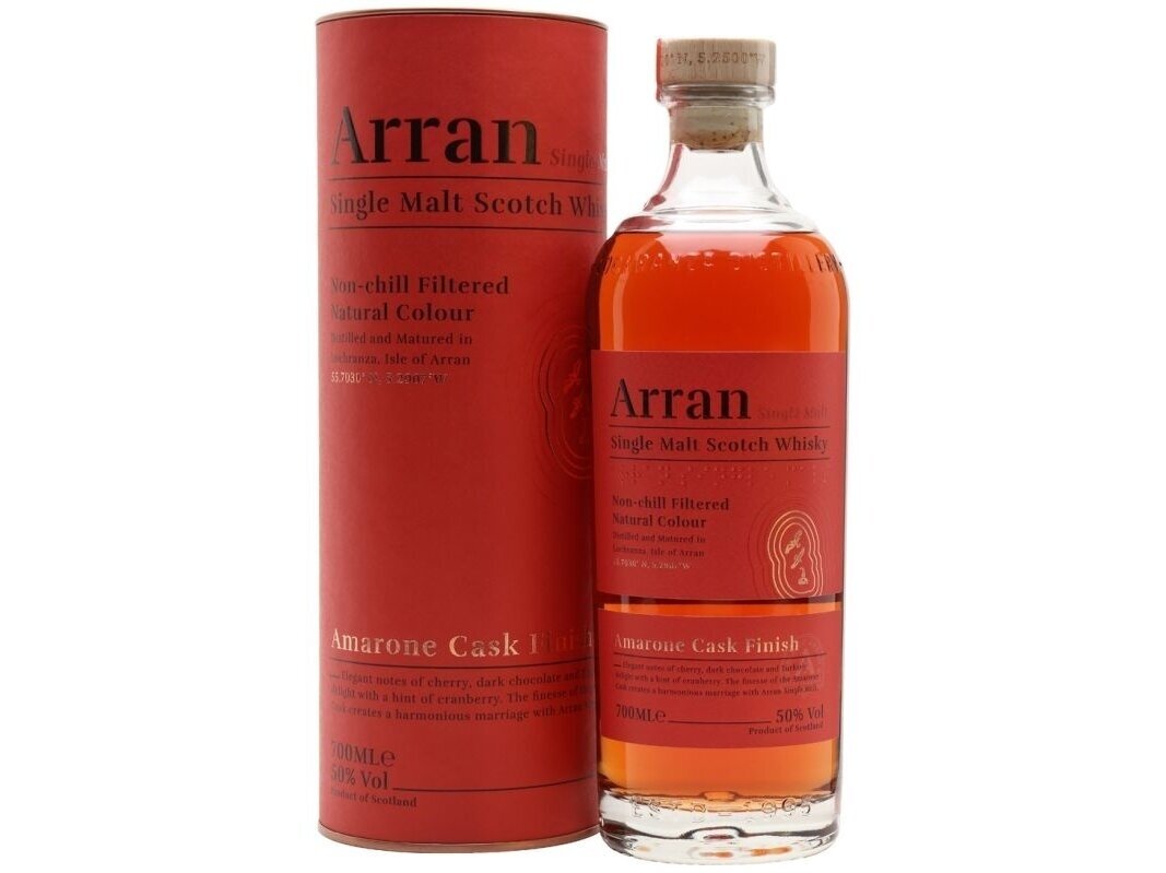 Viskis Arran Single Malt Amarone Cask Strength su dėž. 0,7 l