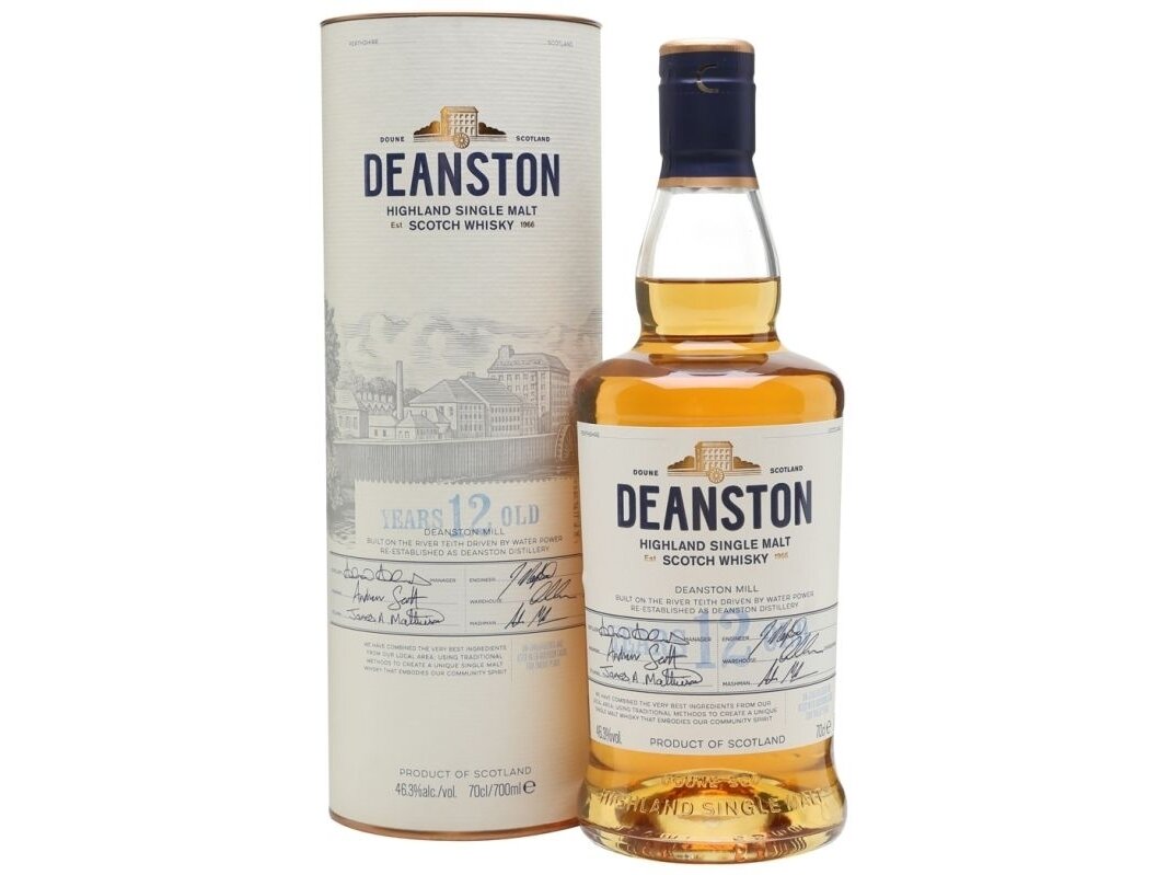 Viskis Deanston Single Malt 12 YO su dėž. 0,7 l Viskis Deanston Single Malt 12 YO su dėž. 0,7 l