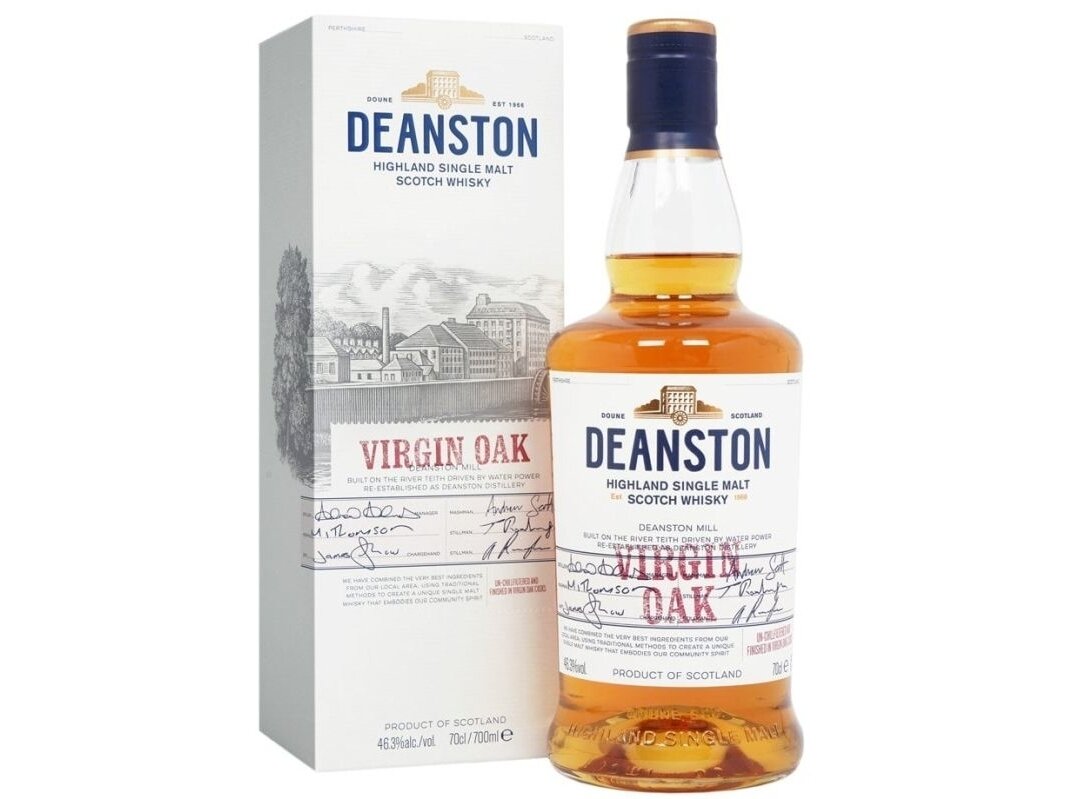 Viskis Deanston Virgin Oak su dėž. 0,7 l