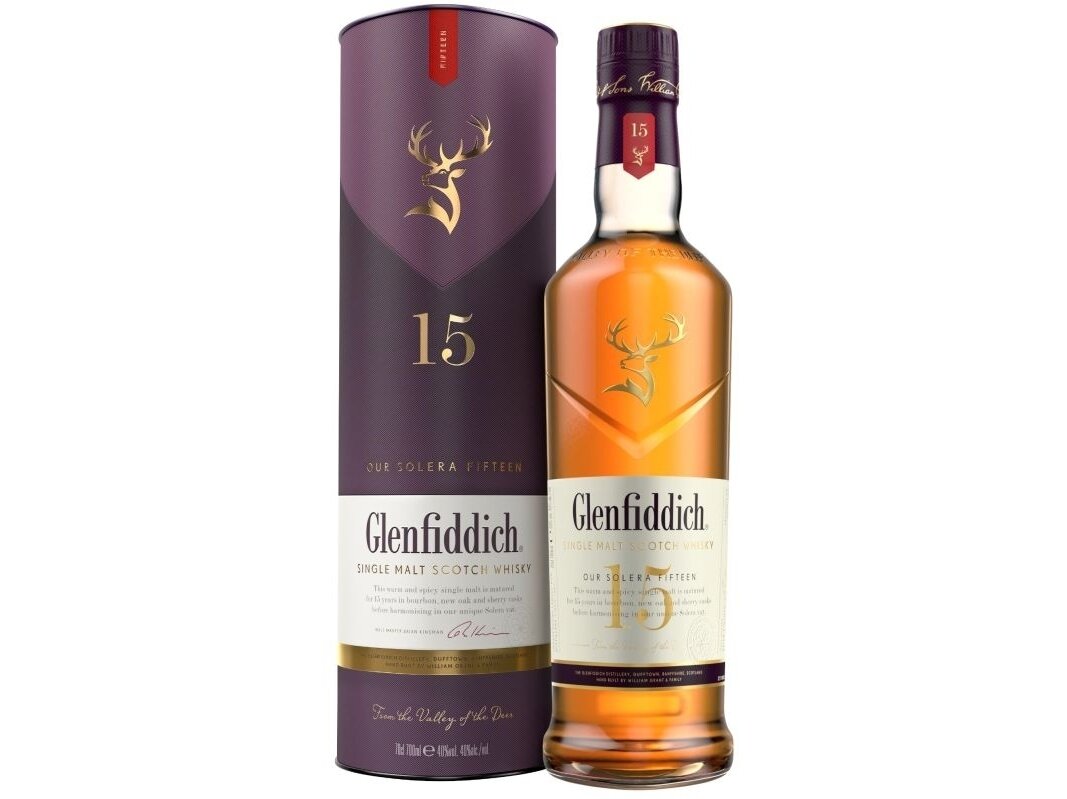Viskis Glenfiddich Solera 15 YO su dėž. 0,7 l Viskis Glenfiddich Solera 15 YO su dėž. 0,7 l