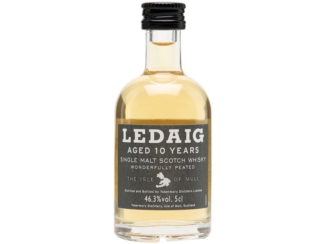 Viskis Ledaig Single Malt 10 YO 0,05 l mini