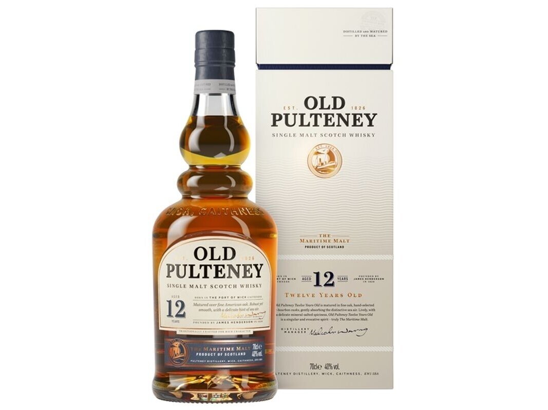 Viskis Old Pulteney 12 YO Single Malt su dėž. 0,7 l Viskis Old Pulteney 12 YO Single Malt su dėž. 0,7 l